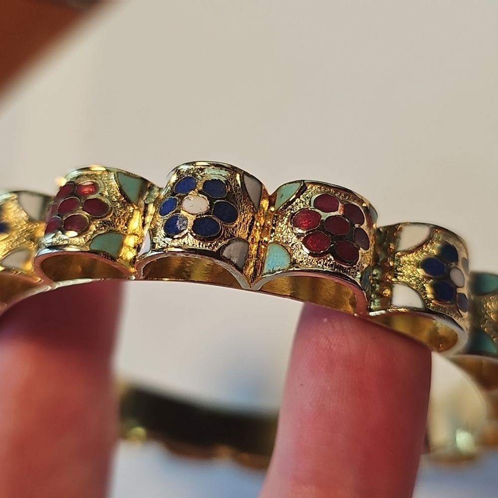 Vintage Cloisonne Brangle